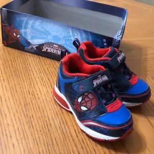Toddler Spider-Man light up shoes